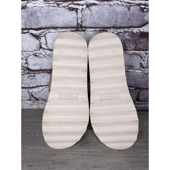 Vionic Brandie Mint Green Double Strap Slide Vegan Sandals Women’s Sz 8M US/39EU - Picture 10 of 16